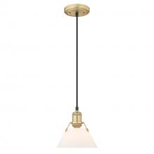  3306-S BCB-OP - Orwell BCB Small Pendant - 7" in Brushed Champagne Bronze with Opal Glass
